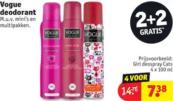 Kruidvat Vogue deodorant aanbieding