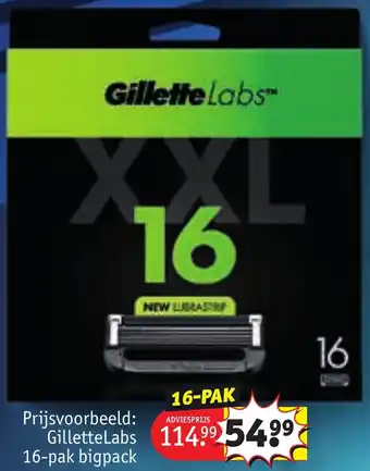 Kruidvat Gillette Labs 16-pak bigpack aanbieding