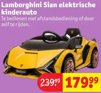 Kruidvat Lamborghini Sian elektrische kinderauto aanbieding