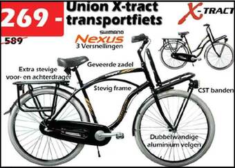 iTEK Union X-Tract Transportfiets aanbieding