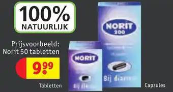 Kruidvat Norit 50 tabletten aanbieding