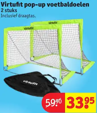 Kruidvat Virtufit pop-up voetbaldoelen aanbieding