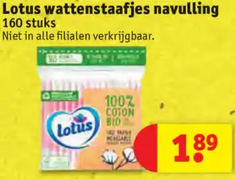 Kruidvat Lotus wattenstaafjes navulling aanbieding