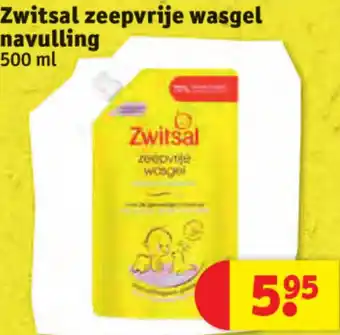 Kruidvat Zwitsal zeepvrije wasgel navulling 500ml aanbieding