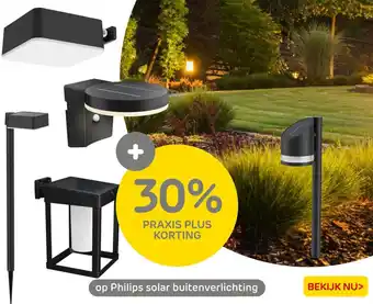 Praxis Philips solar buitenverlichting aanbieding