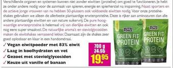 Gezond & Wel Nutri Force Green Fit Protein aanbieding