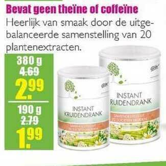 Gezond & Wel Instant Kruidendrank aanbieding