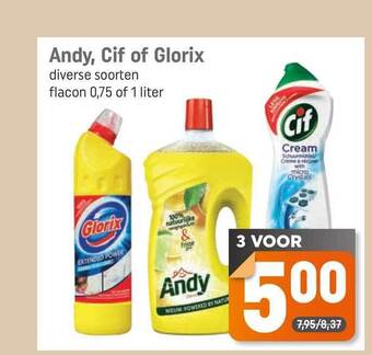 Dagwinkel Andy, Cif Of Glorix aanbieding