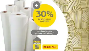 Praxis glasvlies en glasweefselbehang aanbieding