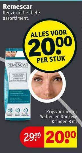Kruidvat Remescar Wallen En Donkere Kringen 8 Ml aanbieding