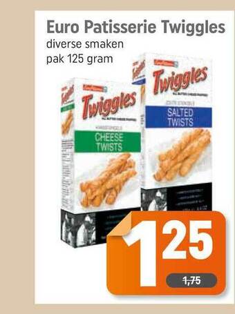 Dagwinkel Euro Patisserie Twiggles aanbieding