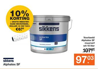 BOUWMAAT Sikkens Alphatex SF 10% Korting aanbieding