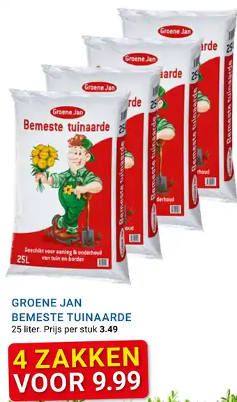 Kluswijs GROENE JAN BEMESTE TUINAARDE 25 liter. aanbieding