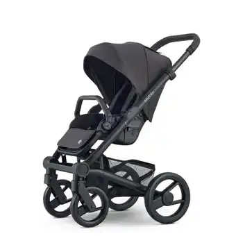 Babypark Mutsy Nio Kinderwagen - Black Frame - Shade / Brown aanbieding