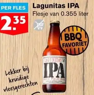 Hoogvliet Lagunitas IPA Flesje van 0.355 liter aanbieding