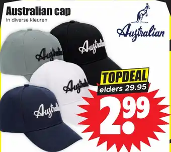 Dirk Australian cap aanbieding