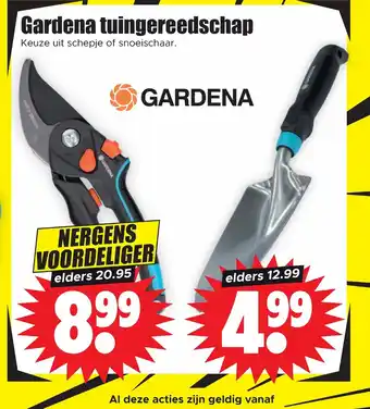 Dirk Gardena tuingereedschap aanbieding