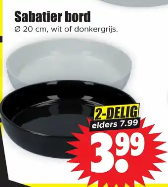 Dirk Sabatier bord aanbieding