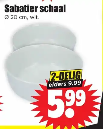 Dirk Sabatier schaal aanbieding