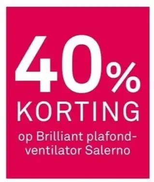 Karwei Brilliant plafondventilator Salerno aanbieding