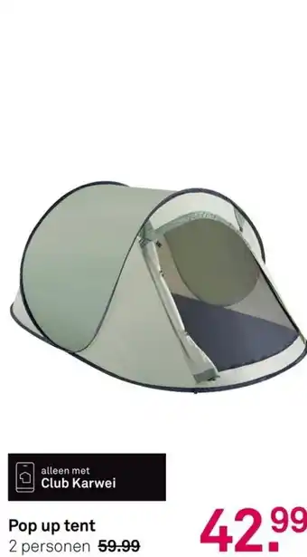 Karwei Pop up tent 2 personen aanbieding