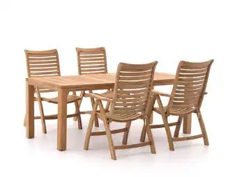 Kees Smit Sunyard Corby/Oxford 200cm dining tuinset 5-delig verstelbaar aanbieding