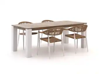 Kees Smit Manifesto Belpasso/ROUGH-X 200cm dining tuinset 5-delig stapelbaar aanbieding