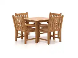 Kees Smit Sunyard Wales/Liverpool 90cm dining tuinset 5-delig aanbieding