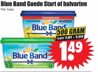 Dirk Blue Band Goede Start of halvarine 500 GRAM aanbieding