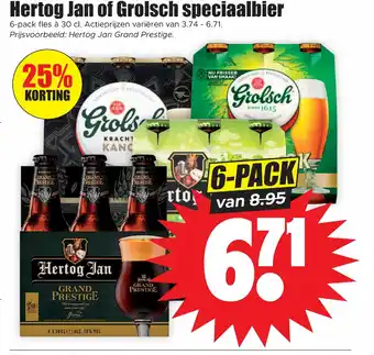 Dirk Hertog Jan of Grolsch speciaalbier aanbieding