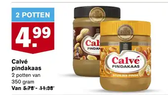 Hoogvliet Calvé pindakaas aanbieding