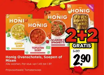 Vomar Voordeelmarkt Honig ovenschotels soepen of mixen aanbieding