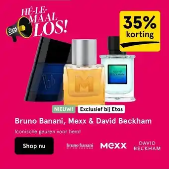 Etos Bruno Banani, Mexx & David Beckham aanbieding