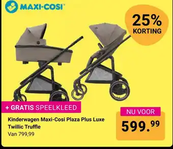 Van Asten BabySuperstore Kinderwagen Maxi-Cosi Plaza Plus Luxe Twillic Truffle aanbieding