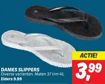 Dekamarkt DAMES SLIPPERS aanbieding