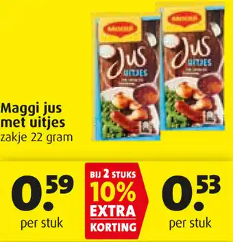 Boni Maggi jus met uitjes  22 gram aanbieding