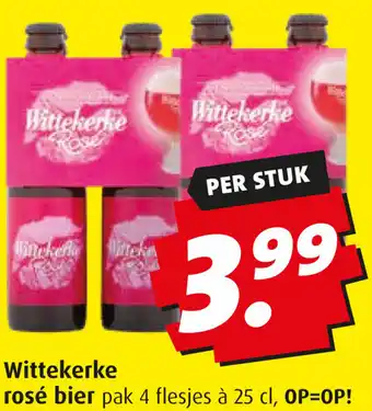 Boni Wittekerke rosé bier  4 x 25 cl aanbieding