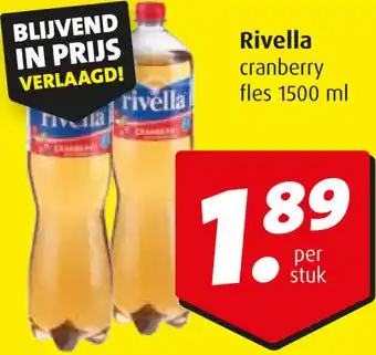 Boni Rivella cranberry  1500 ml aanbieding