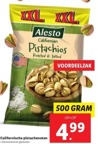 Lidl Californische pistachenoten aanbieding