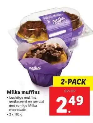 Lidl Milka muffins aanbieding