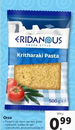 Lidl Orzo aanbieding