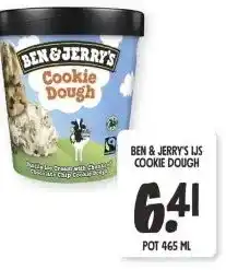 Jumbo BEN & JERRY'S IJS COOKIE DOUGH aanbieding