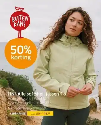 ANWB HN Alle softshell jassen aanbieding