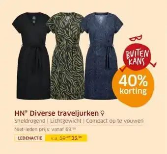 ANWB HN Diverse traveljurken aanbieding