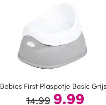 Baby & Tiener Bebies First Plaspotje Basic Grijs aanbieding