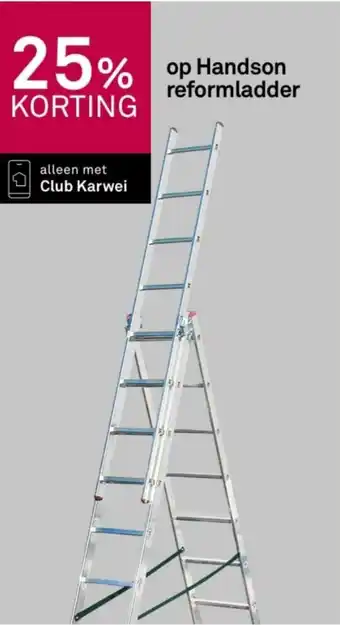 Karwei Handson reformladder aanbieding