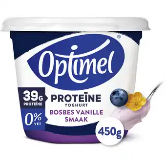 Albert Heijn Optimel Proteine yoghurt bosbes vanillesmaak aanbieding