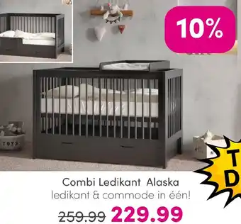 Baby & Tiener Combi Ledikant Alaska ledikant & commode in één aanbieding