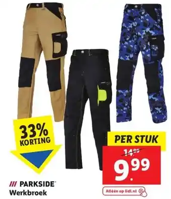 Lidl Werkbroek aanbieding