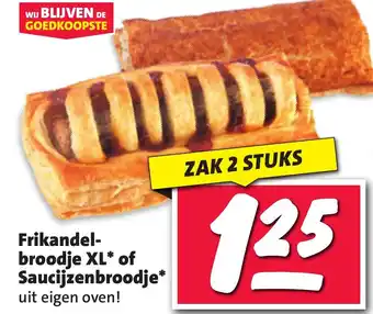 Nettorama Frikandel broodje XL of saucijzenbroodje aanbieding